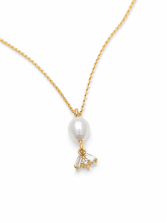 Collier fin France en perles et Swarovski