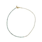 Collier Emmie bi-matière en perles de culture