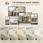 Table à Manger Pliante sur Roulettes, Table de Cuisine pour 4 Personnes, Étagère Intégrée, 100 x 100 x 75 cm, Naturel