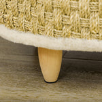 Panier rond chien sur pieds style cosy chic grand confort coussin moelleux intégré Ø 48 x 24,5H cm beige