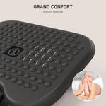 Repose-pieds ergonomique de bureau hauteur et inclinaison réglables 46 x 35 cm noir
