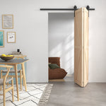 152,5 CM Quincaillerie de porte coulissante pliante kit de rails de porte de grange coulissante en acier pour 2 portes