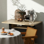 Tavolo da pranzo isola centrale cucina con ampio piano di lavoro 4 persone armadietto 4 ante 110 x 70 x 75,5 cm nero
