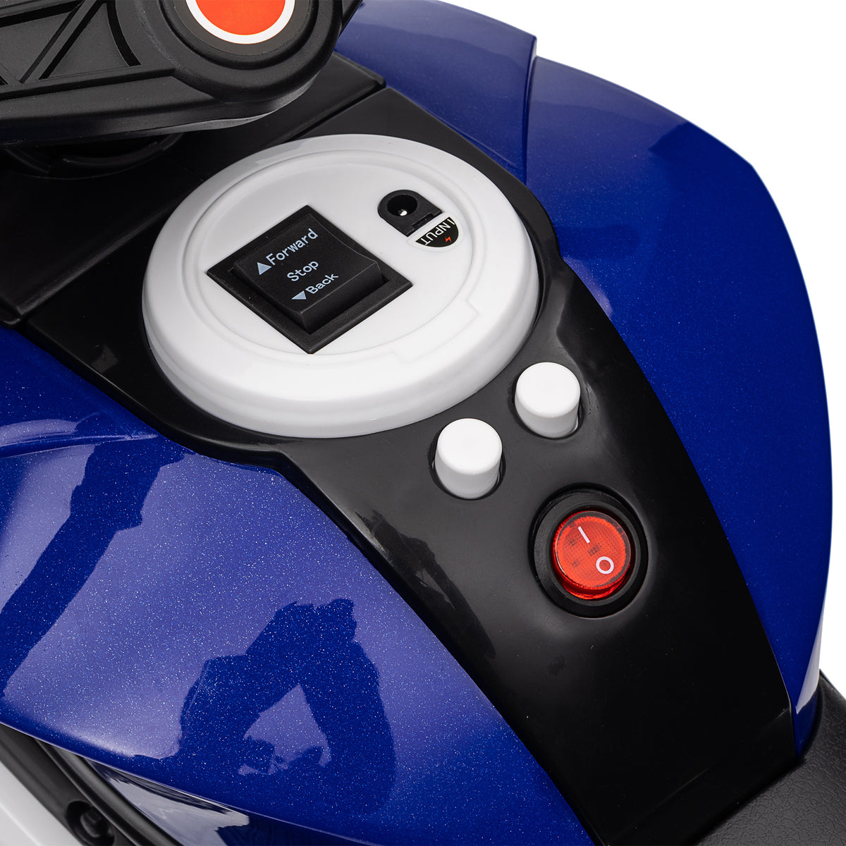 Elektrisches Dreirad für Kinder 6 V, Elektroauto für Kinder von 3 bis 5 Jahren, Licht- und Soundeffekte, 86x42x52 cm, blau