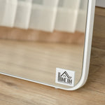 Miroir sur Pied et Mural rectangulaire dim. 37L x 43l x 156H cm Bois Aspect Blanc
