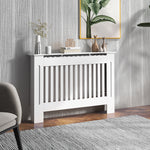 Cache-radiateur couverture radiateur Design couverture radiateur Panneau Cabinet 112L x 19l x 81H cm MDF Blanc