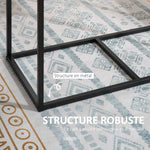 Ensemble Table et chaises de Salle à manger Set de 1 Table + 2 chaises encastrables pour Cuisine - métal Noir Aspect chêne Clair
