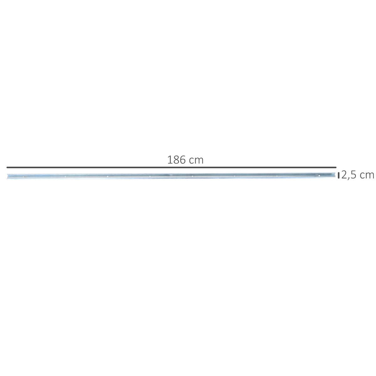 Kit complet porte coulissante 4 x 93 cm (p x l): rail, roulettes, visserie