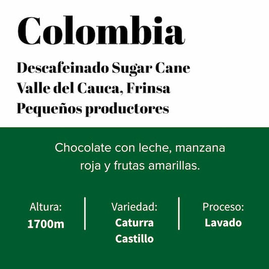 Colombie - Valle del Cauca - Décaféiné - Lavé