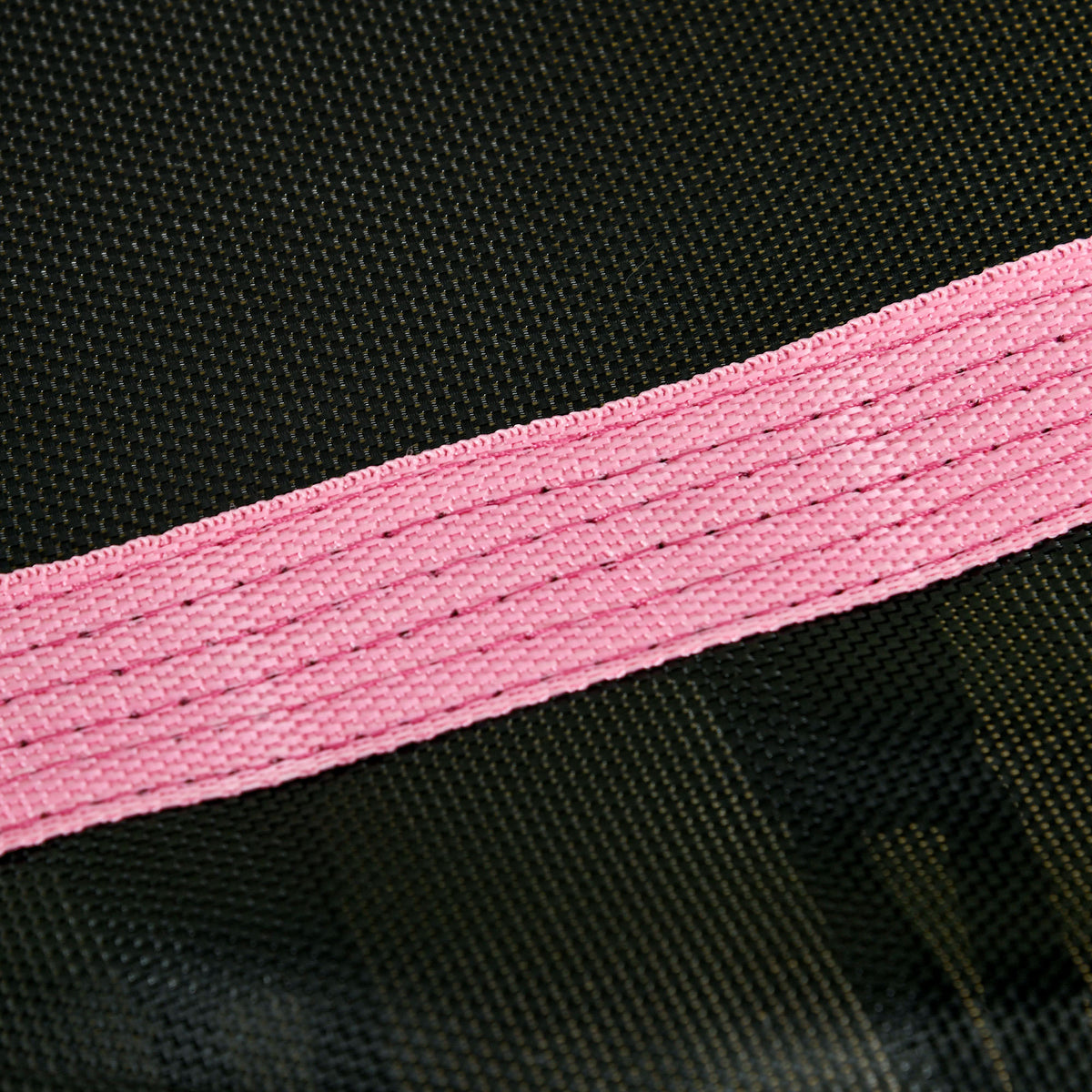 Trampoline pour enfant 1,22 x 1,11 x 1,9 m filet de sécurité porte zippée 6 poteaux rembourrés inclus rose noir