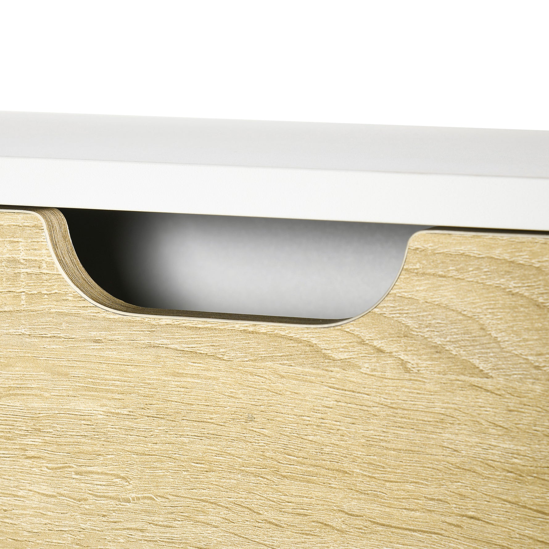 Bureau pliable mural avec étagères de rangement et placard, bureau rabattable, 100 x 18 x 74 cm effet bois naturel