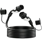 Câble de Recharge Voiture Électrique Type 2 22kw Triphasé Mode 3 Rallonge Cable Recharge Rapide 5m Assuré par PICC Noir