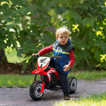 Moto cross éléctrique pour enfant licence Honda CRF450RL 3 roues batterie 6V enfants 18-36 mois rouge