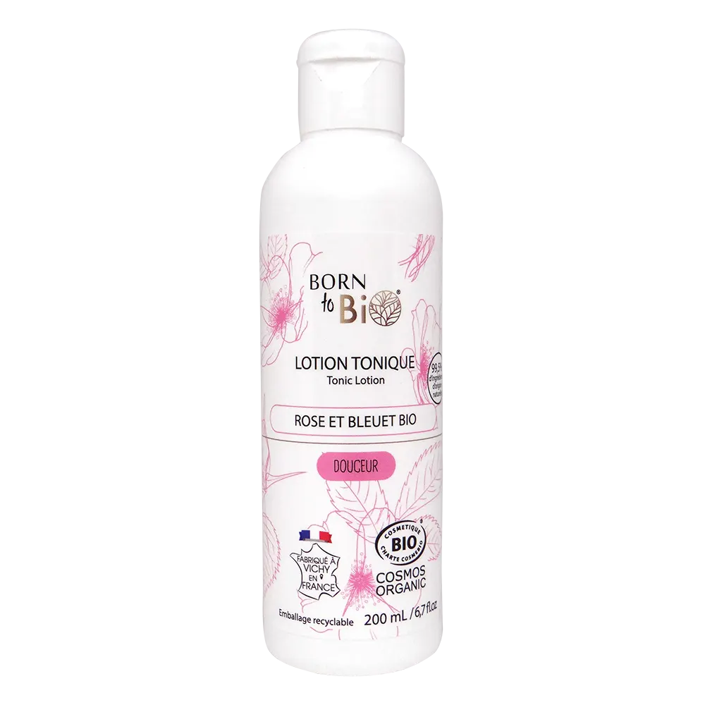 Lotion Tonique Rose et Bleuet - Certifiée Bio