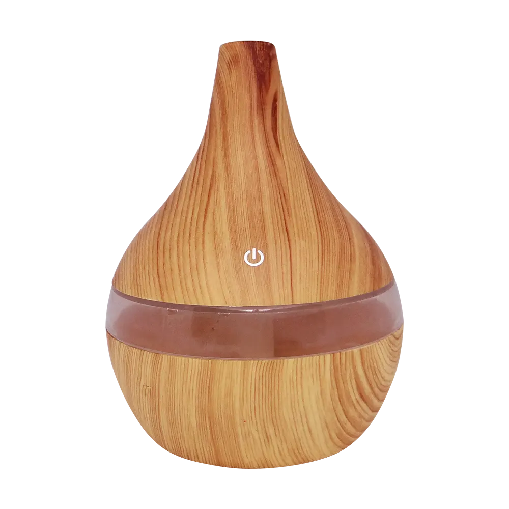 Diffuseur & humidificateur d'huiles essentielles aspect bois clair-0