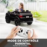 Voiture électrique enfants véhicule électrique 12 V double moteurs 3 à 5 km/h 110 x 68 x 52 cm noir