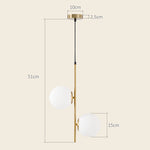 Suspension luminaire moderne, lustre plafonnier de double-tête, lumière suspendue réglable pour entrée, salon, ton doré