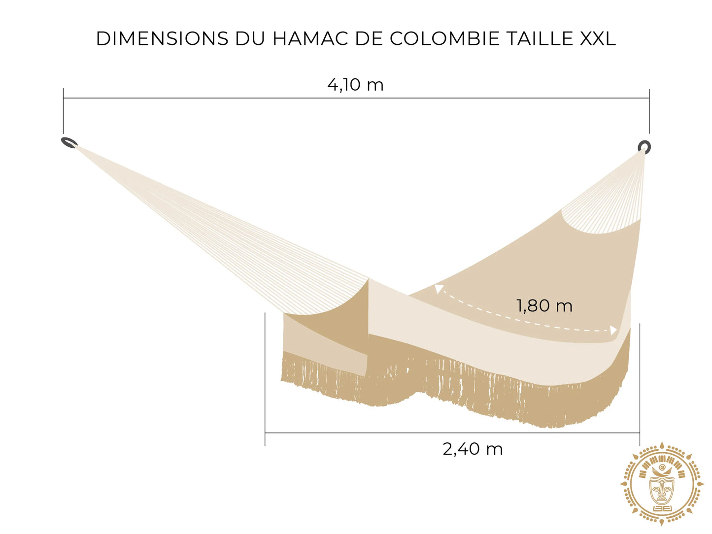 sac hamac luxe xl colombie