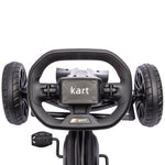 Kart à pédales pour enfants avec siège ajustable 4 positions et roues en EVA 100 x 58 x 58,5 cm noir