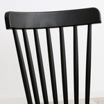 Lot de 4 chaises style scandinave dossier haut assise en polypropylène pieds en hêtre 48 x 52,5 x 83 cm noir