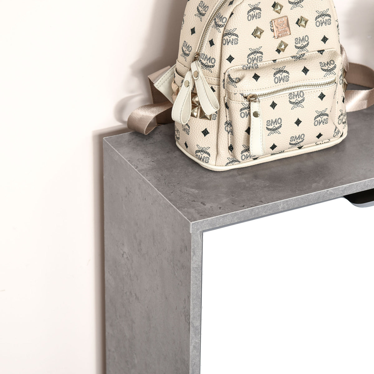 Zapatero mueble de entrada armario de almacenaje, 2 puertas abatibles, 62,5 x 26 x 81 cm, gris y blanco