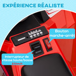 Quad électrique pour enfants véhicule à batterie 6V avec marche avant et arrière 70L x 41,5l x 48,5H cm Rouge