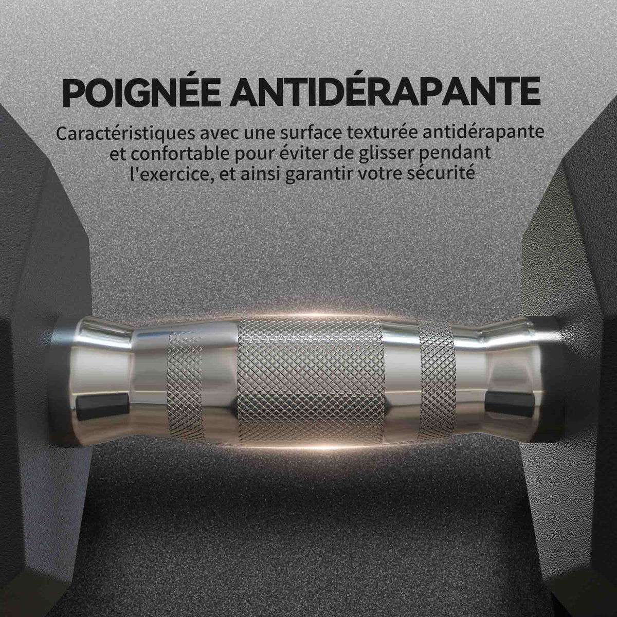 Juego de 2 mancuernas de 30 kg, mancuerna hexagonal para entrenamiento muscular y halterofilia, negro