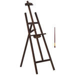 Chevalet d'artiste sur pieds dim. 51,5L x 71,5l x 134,5H cm inclinaison réglable 90° max. bois de pin