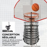 Retour de ballon de basket-ball système de renvoi du ballon de basket rotation à 360° 35,6 x 35,6 x 75,5 cm noir