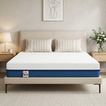 Matelas 140x190cm, matelas 2 personnes, mousse à mémoire de forme au thé vert, housse amovible lavable, fermeté moyenne