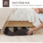 Escalier pour Chien Pliant à 3 Marches Antidérapantes, pour Chiens Âgés, Chiots, Lit, Canapé, 49x38x38cm, Marron