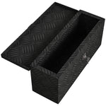 Cassetta portaoggetti - cassetta degli attrezzi in alluminio - chiusura a chiave in alluminio - dim. 50L x 15,5P x 20,5A cm