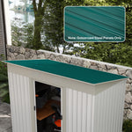 Lot de 12 panneaux en acier galvanisé Résistant aux Intempéries, vert, dim. d'un panneau 129L x 45l cm
