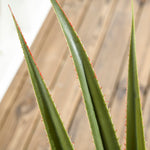 Plante artificielle type agave en pot hauteur 90 cm, 16 feuilles, interieur extérieur, grand réalisme