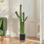 Plante artificielle intérieure 111 cm, arbre artificiel cactus en pot, pour maison, bureau, salon, chambre, vert