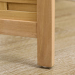 Paravento in legno divisorio pieghevole 3 pannelli in bambù 120 x 170 cm naturale chiaro