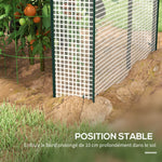 Serre de jardin avec 2 espaces et 2 portes enroulables - 0,8 m² Serre à tomates dim. 1L x 0,8l x 1,5H m, Acier et PE