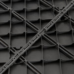 Caillebotis - Dalles terrasse - Lot de 18 - emboîtables, Installation très Simple - Petits Carreaux Composite Plastique