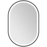 Miroir salle de bain éclairage LED 50x70cm, miroir lumineux salle de bain mural interrupteur tactile, lumière 3 couleurs