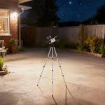 Télescope Astronomique 70 mm, Télescope Réfracteur 100X/50X/30X avec 3 Oculaires, Monture AZ 300 mm, 76x76x133cm, Blanc