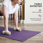 Ensemble d'haltères total 10 Kg - paires de 0,5/1/1,5/2 Kg avec mallette - entraînement musculaire - métal PU multicolore