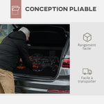 Déambulateur 4 Roues Pliable en Aluminium, Hauteur Réglable 6 Positions, Freins Doubles, Rangement, 64x67x92cm, Rouge