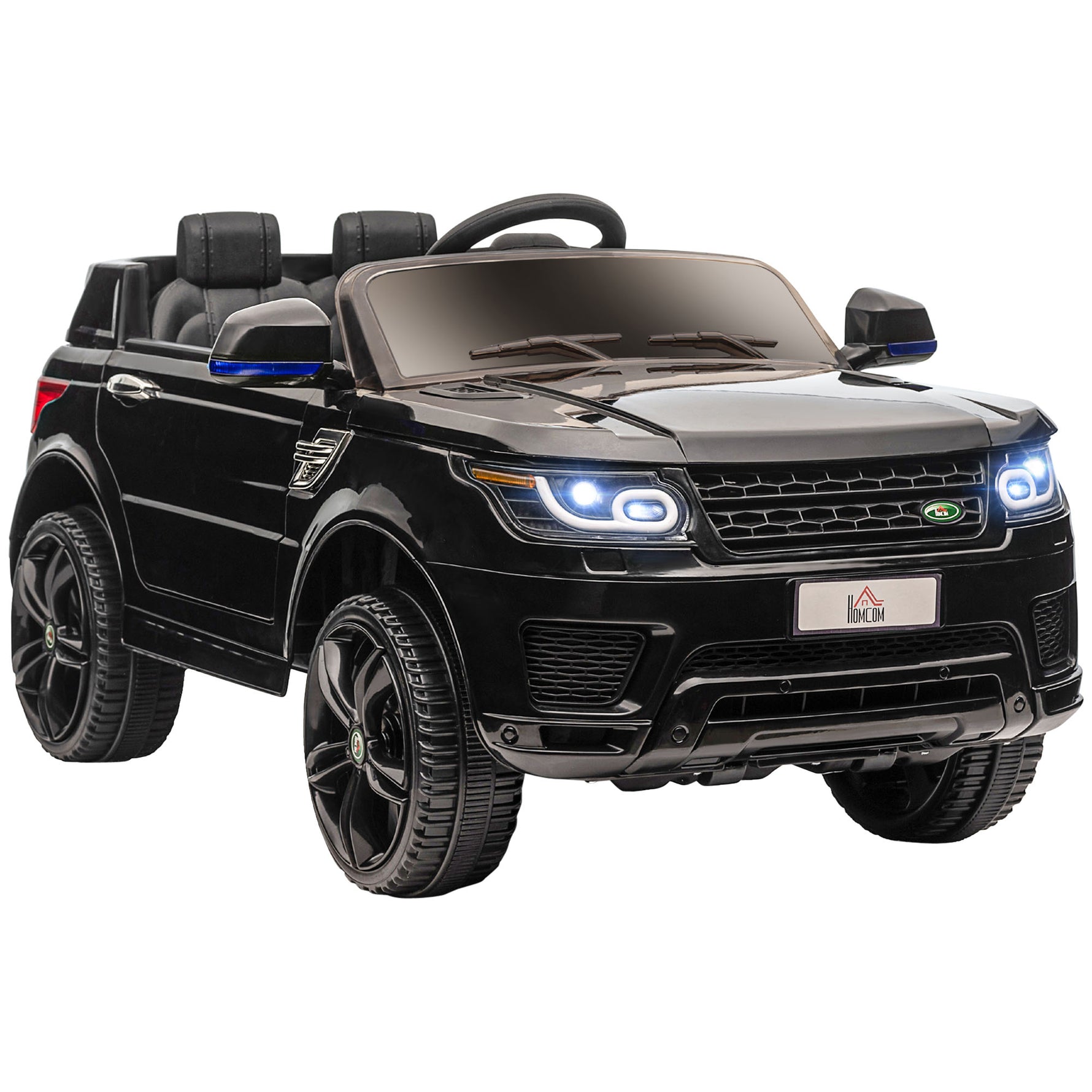 Voiture électrique enfants véhicule électrique 12 V double moteurs 3 à 5 km/h 110 x 68 x 52 cm noir