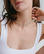 Collier Emmie bi-matière en perles de culture