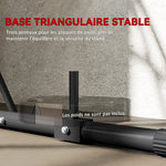 Support de sac de frappe sur pieds pliable réglable en hauteur avec base lestée charge max. 60 Kg acier noir