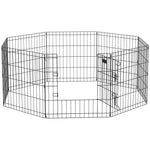 Parc enclos modulable pour chiens lapins rongeurs clôture pour petits animaux intérieur et extérieur pliant 8 panneaux