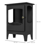 Cheminée à l'éthanol sur pieds style contemporain avec réservoir 1,2Lenviron couverture 25 m² 39 x 26 x 54 cm noir
