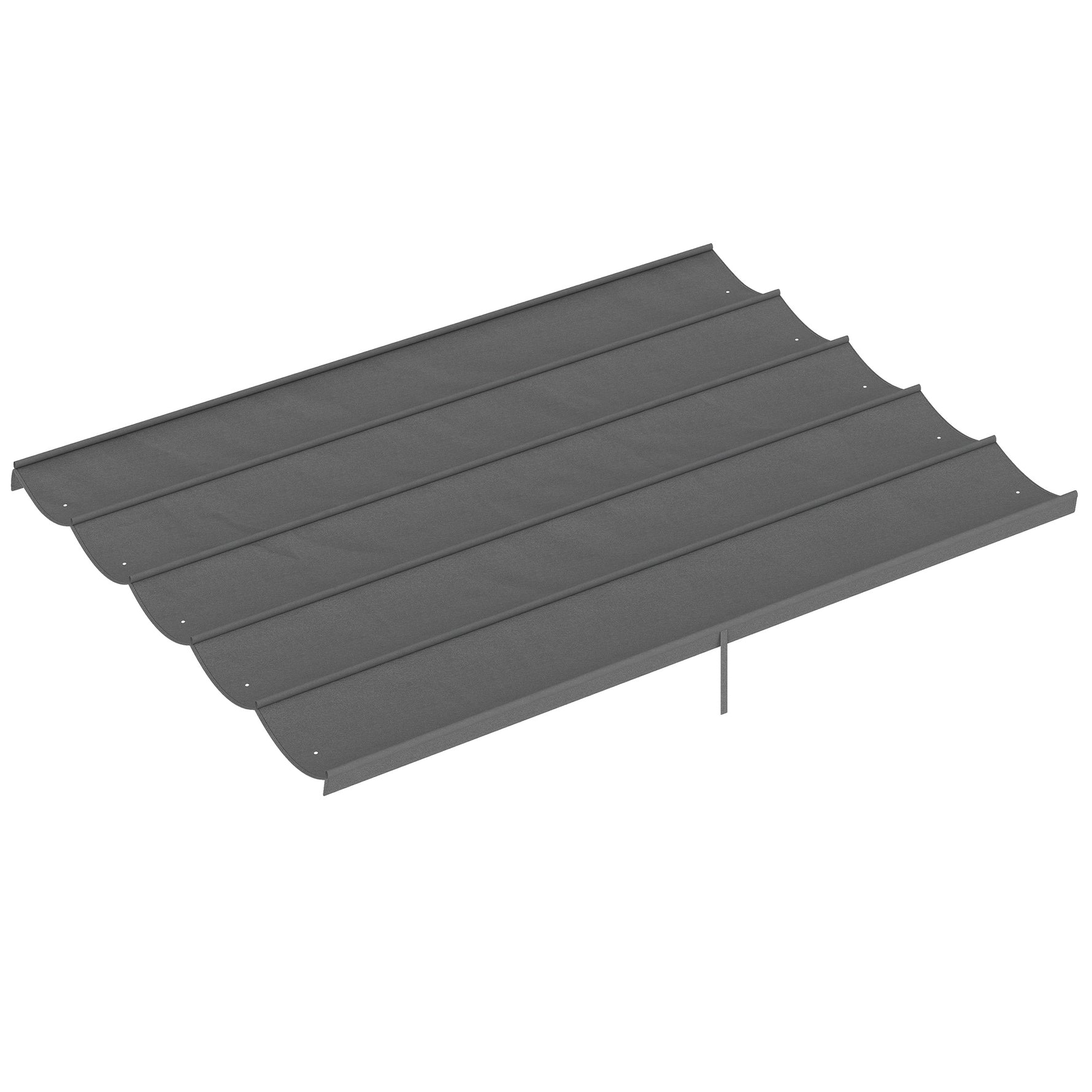Toile de toit pour pergola tonnelle rétractable de 4 x 3 m - toile uniquement 350 x 260 cm gris clair