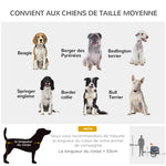 Remorque vélo pour chien animaux 8 réflecteurs drapeau barre attelage inclus acier polyester imperméable max. 30 Kg 130L x 73l x 90H cm bleu