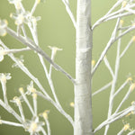 Albero luminoso a LED 180 cm 180 LED bianco caldo, albero artificiale di ciliegio in fiore, IP44, interno esterno, bianco